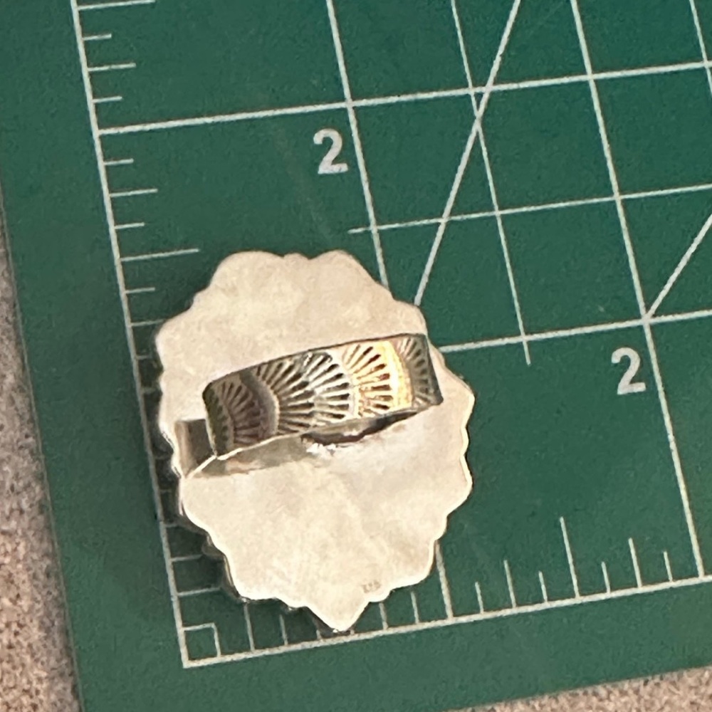 Turquoise Pearl Statement Adjustable Sterling Sil… - image 8